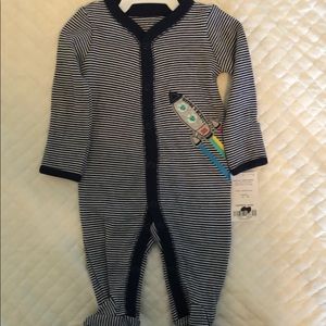 Newborn button up footie pajamas. NWT